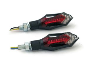 Black All-In-One LED Indicators With Tail Lights (Pair) [943821]