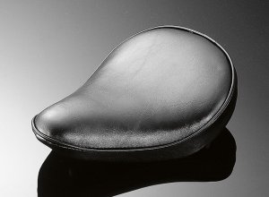 Black Plain Solo Seat (24.5cm Wide) [53-180]