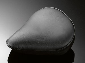 Black Plain Solo Seat (34cm Wide) [53-181]