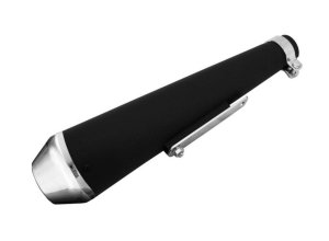 Megaton Black/Chrome Muffler (44cm) [65-941BC]