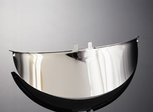 Chrome 7 inch Plain Headlight Visor [66-051]