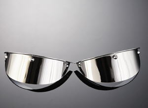 Chrome 4.5 inch Spotlight Visors [66-052]