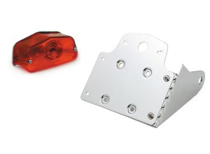 Black Side Mount Licence Plate Bracket and Tail Light [902470901852]