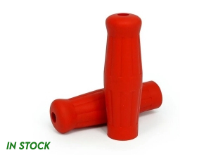 1 inch (25.4mm) Red Rubber Vintage Grips [M104906]