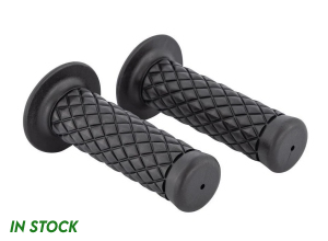 1 inch (25.4mm) Black Thruster Style Rubber Grips [M1204B45]