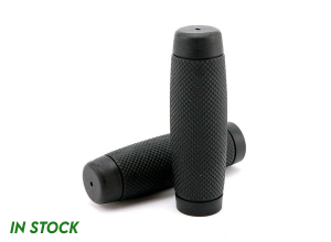 1 inch (25.4mm) Black Cafe Style Rubber Grips [M1208B45]