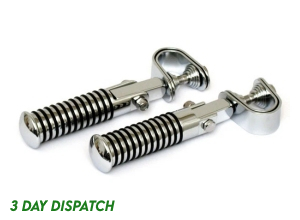Chrome Sundance Highway Pegs With 1-1/4 Inch (32mm) Clamps [M525517-2]