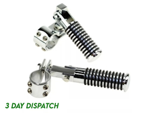 Chrome Sundance Highway Pegs With 1-1/2 Inch (38mm) Clamps [M895509C]